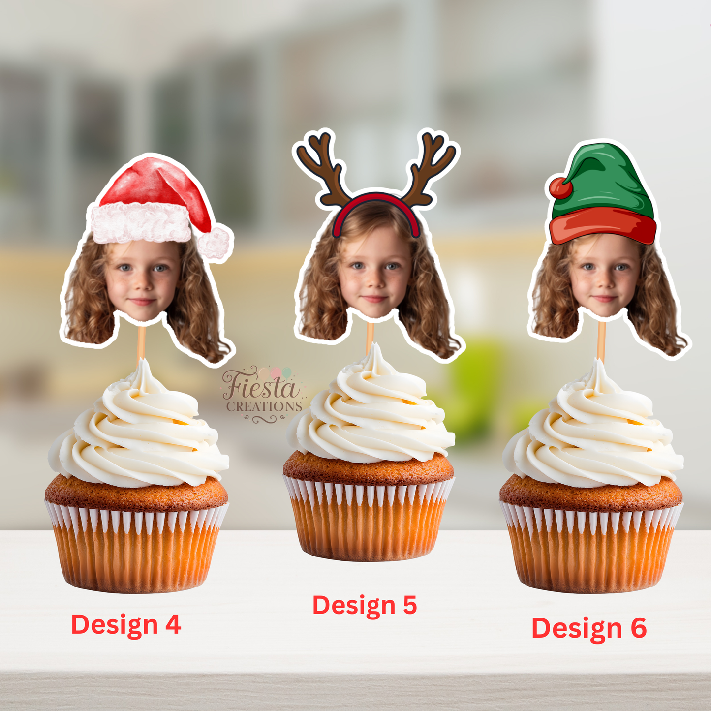 Christmas Cupcake Toppers